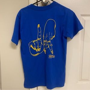 Authentic Limited Edition Super Bowl Colors Estevan Oriol Classic LA Fingers Tee
